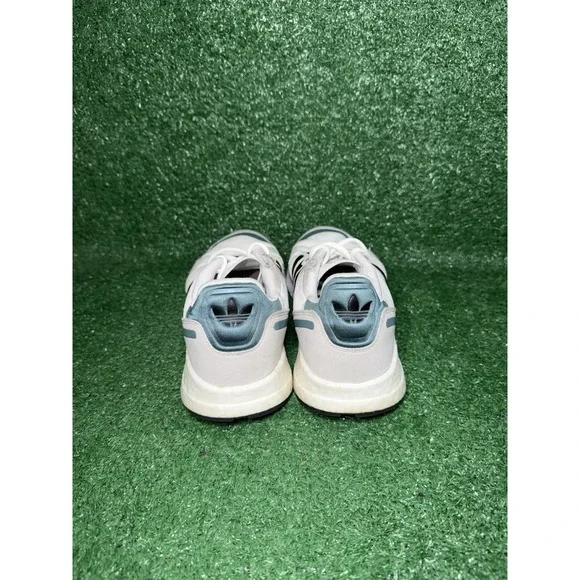 Adidas Mens Size 9.5 ZX 1K Boost White Running Shoes Walking Comfort Sneakers - Picture 7 of 9